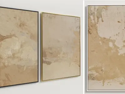 6 Abstract Frames Set 001 3D model