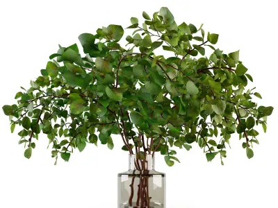Branches in a vase 020 3D model