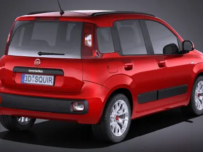 Fiat Panda 2017 3D model