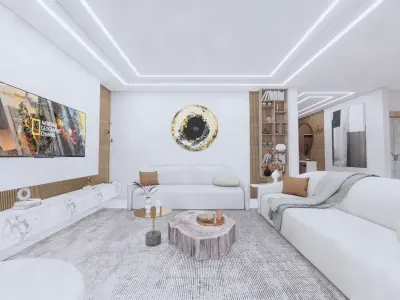 New Modern 3 Villa 3D model 3D model