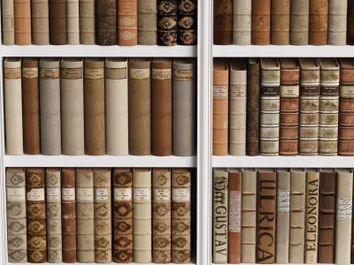 Classic Books 50 3D model