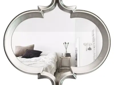 Contemporary Meadow Wall Mirror - Oblong Shape ATGD5526 3D model