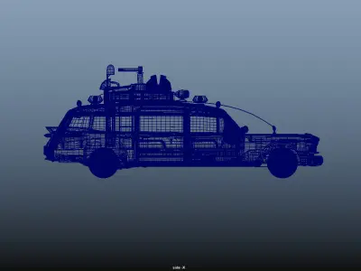 wheelie monster car 3D model