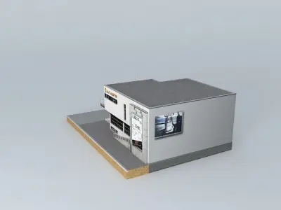 Riga Čaka iela 149 shop Burusports sports and tourism goods Free 3D model