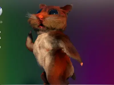 THE MIGHTY HAMSTER PROJECT Low-poly 3D model