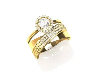 love Ring 3D print model