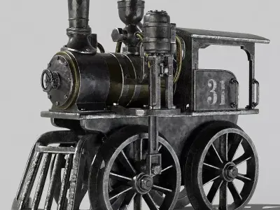 Toy train 3D model
