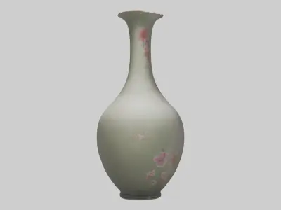 Flower Vase model Low-poly 3D model