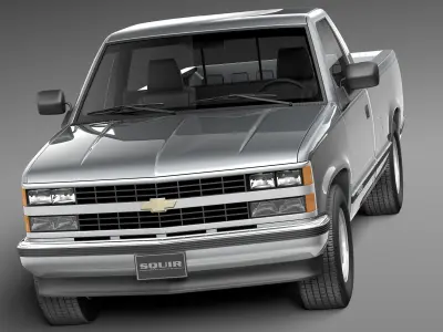 Chevrolet Silverado C1500 Regular Cab 1988-1999 3D model