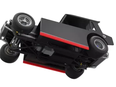 Vintage Dirt Modified stock car Version 6 Scale 1 to 25 3D print model