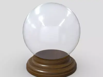 Glass Ball Low-poly 3D model