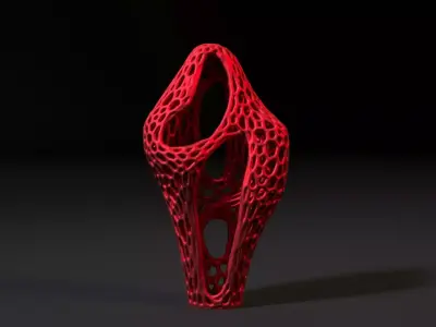 Sculpture Barbara Hepworth 1960 Voronoi 3D print model