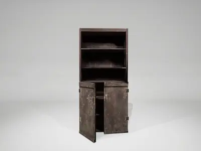 CupBoard medieval ready for unrea engine 4 UE4 Low-poly 3D model