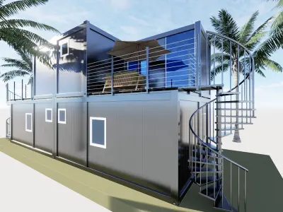 CONTAINER APARTMENTS 3D model