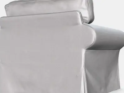 EKTORP Armchair 1 Low-poly 3D model