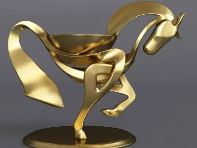 candle holder decor  Low-poly 3D model