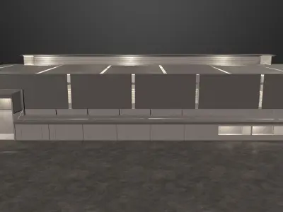 Simple warehouse -02 3D model