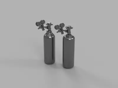 Gas Welding - Diorama Miniature Garage 3D print model 3D  3D print model
