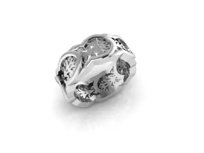 Mosque muslim ring model 1 3D print model
