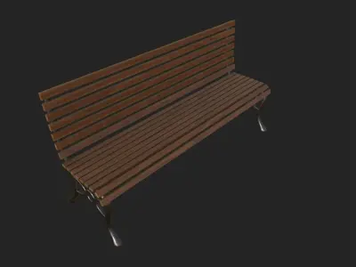 Park Chair Free low-poly 3D model