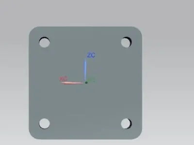 Mounting block for window screen pipe holder 3D print model
