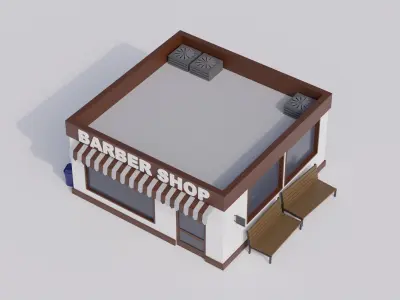 City Low-poly pack Low-poly 3D model