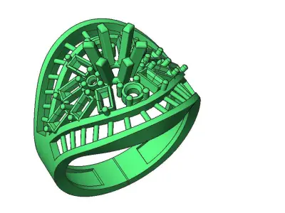 3D Jewelry Model  Matrix Design 3D print model
