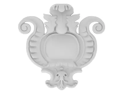 Cartouche Ornament 002  3D model