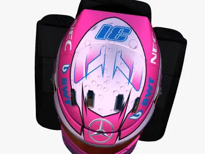 Occon helmet 2017 Low-poly 3D model