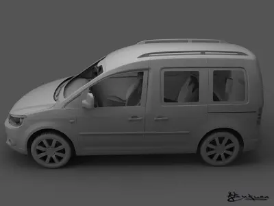 Volkswagen Caddy Life 2010 3D model