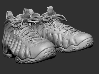 Nike Foamposite 3d print highpoly  3D model