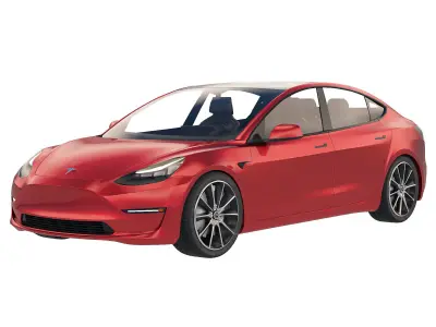 Tesla Model 3 Performance 2022 3D model