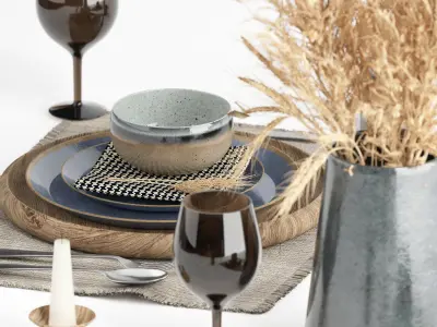 tableware set12 3D model