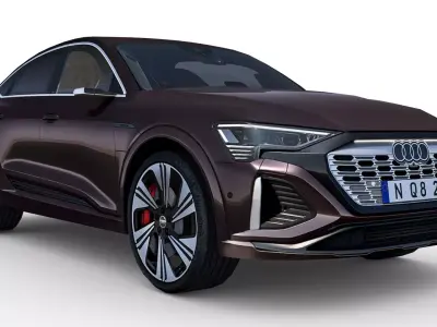 Audi Q8 Sportback E-tron 2024 Low-poly 3D model