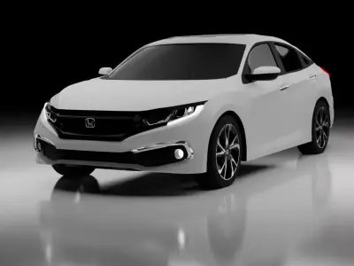 Honda Civic g10 - High Poly 3D model