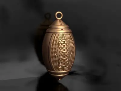 Rugby Ball American Soccer Ball 3D print model