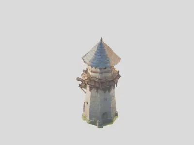Low Poly Stylized Model 3D asset Low-poly 3D model