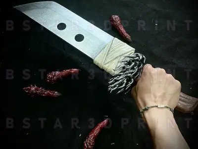 Slaugher Demon Blade - Yuji Itadori Weapon - Jujutsu Kaisen 3D print model