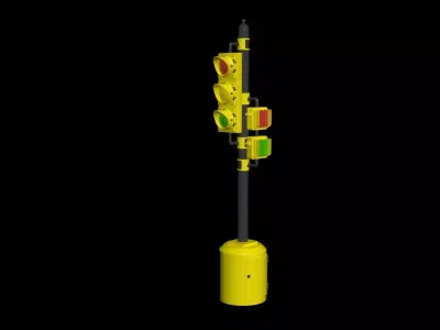 traffic light Free 3D model purchase