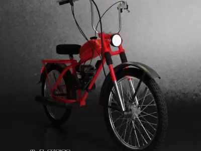 Riga USSR Moped 48cc 3D model