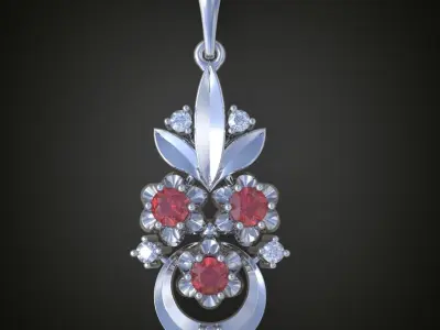 Pendant 3D model printable model 0074 9 Free 3D print model