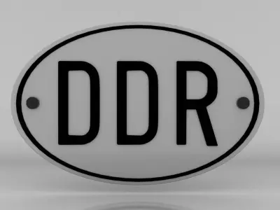 GDR Plate Free 3D model