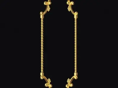 Central decor ornament for furniture 3D model 295