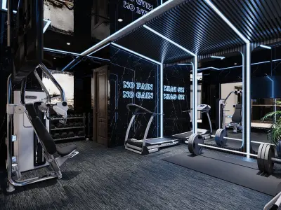 GYM DESIGN 3D model