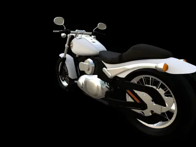Harley Davidson fs2 custom 3D model