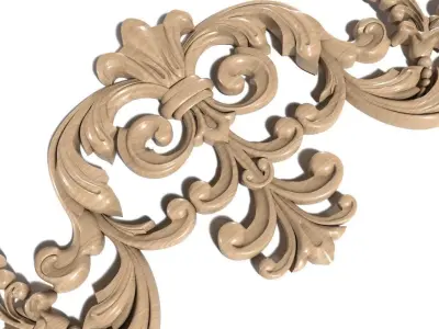 Cartouche-011 decorative ornate design 3D model