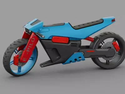 ELECTRIC BIKE  RIGGED 3D model