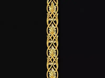 Central decor ornament for furniture 3D model 161