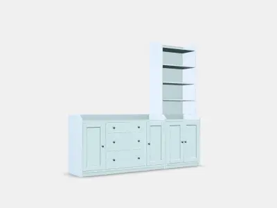 HAUGA Storage combination 2 Low-poly 3D model