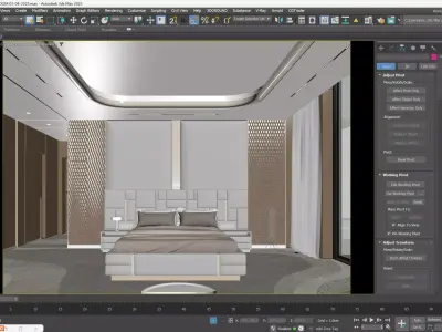 Modern Luxury Bedroom 3D model
